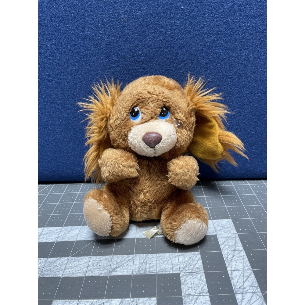7 Inch Russ Little Ouch-Eze Acrylic Tear Brown‎ Stuffed Animal Plush Puppy Dog